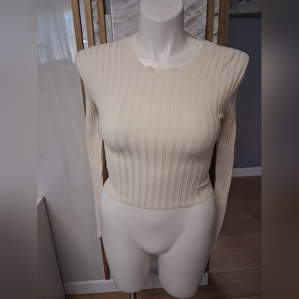 Double Zero Ivory Knit Top